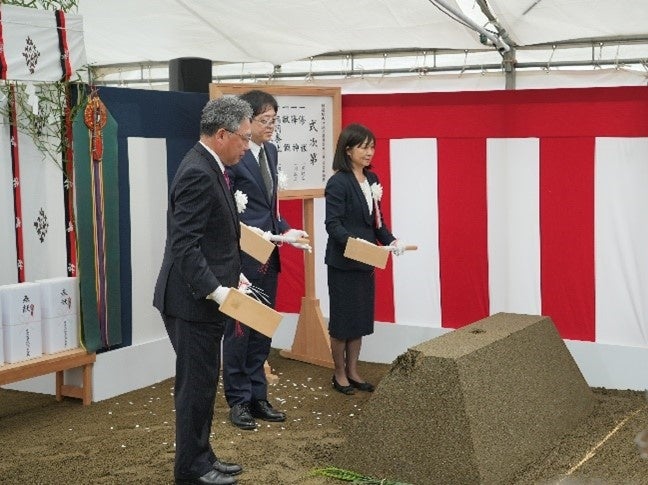 新築着工(安全祈願祭)の様子