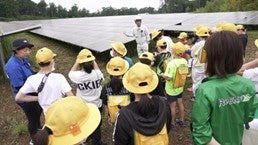 発電所見学の様子