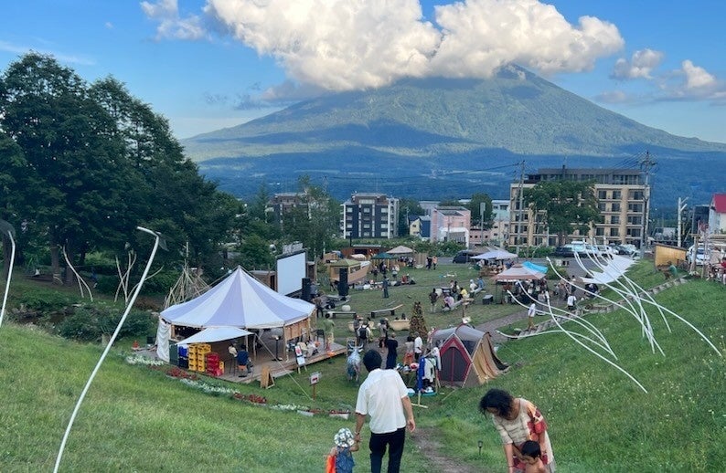 羊蹄山を眺めながら休憩
