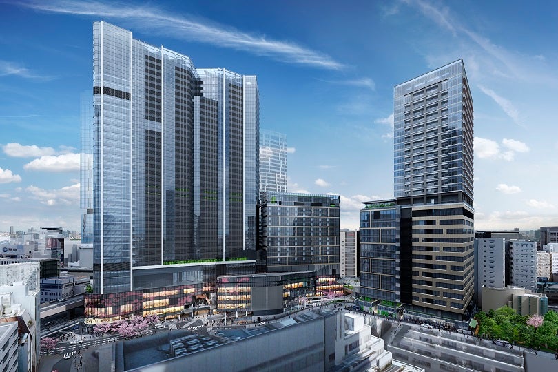 〈外観イメージ(西側から)〉