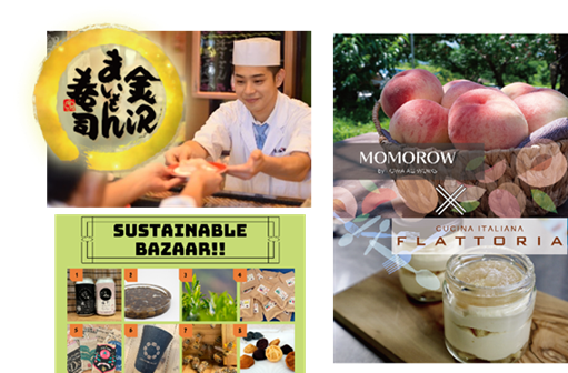 他にもさまざまなちょっと先のおもしろい未来のフードメニューが楽しめます。