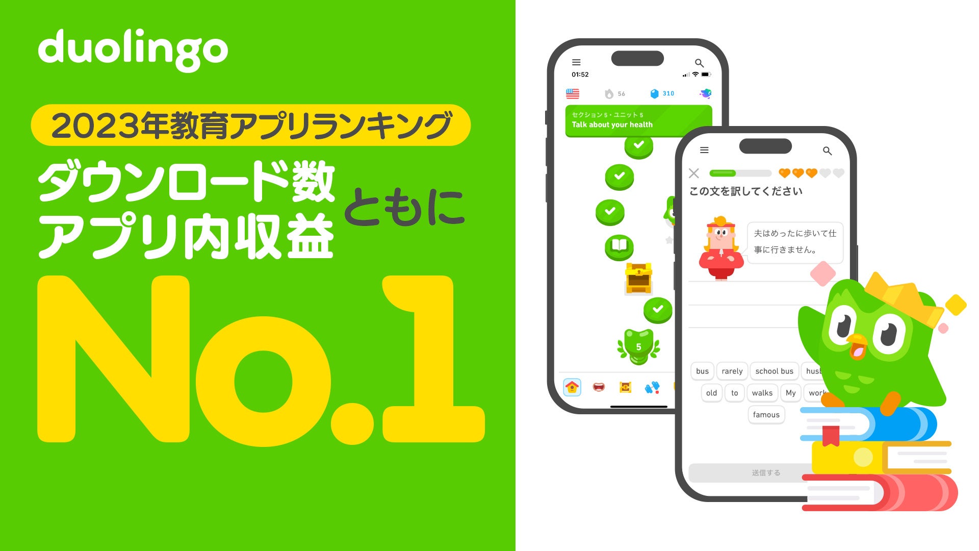 Duolingo ranking No.1