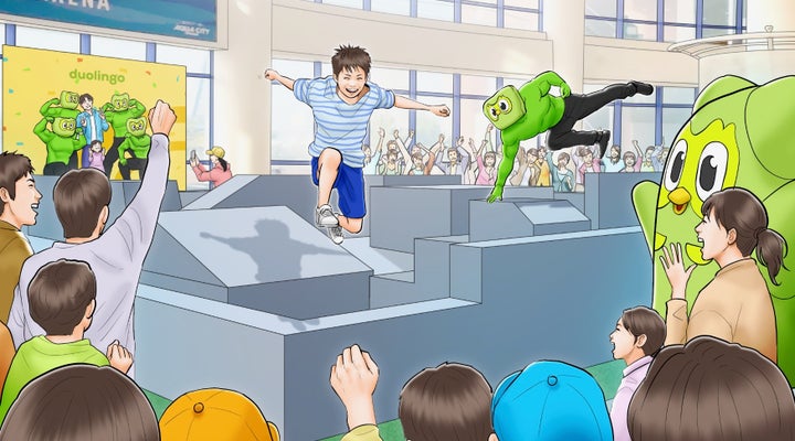 アクアシティお台場でDuolingoの鬼ごっこ!パルクール選手も参加予定! アクアシティお台場でDuolingoの鬼ごっこ!パルクール選手も参加予定!