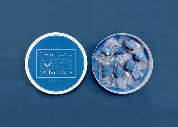 幸せを呼ぶ2層のハートチョコレート