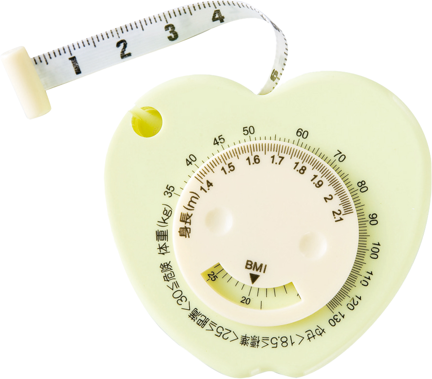 ▲「スッキリ応援コース」で注文すると必ずもらえる「スリムメジャー」