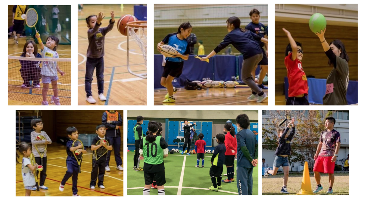 2017年のデフスポでさまざまなスポーツを楽しむろう児・難聴児のようす