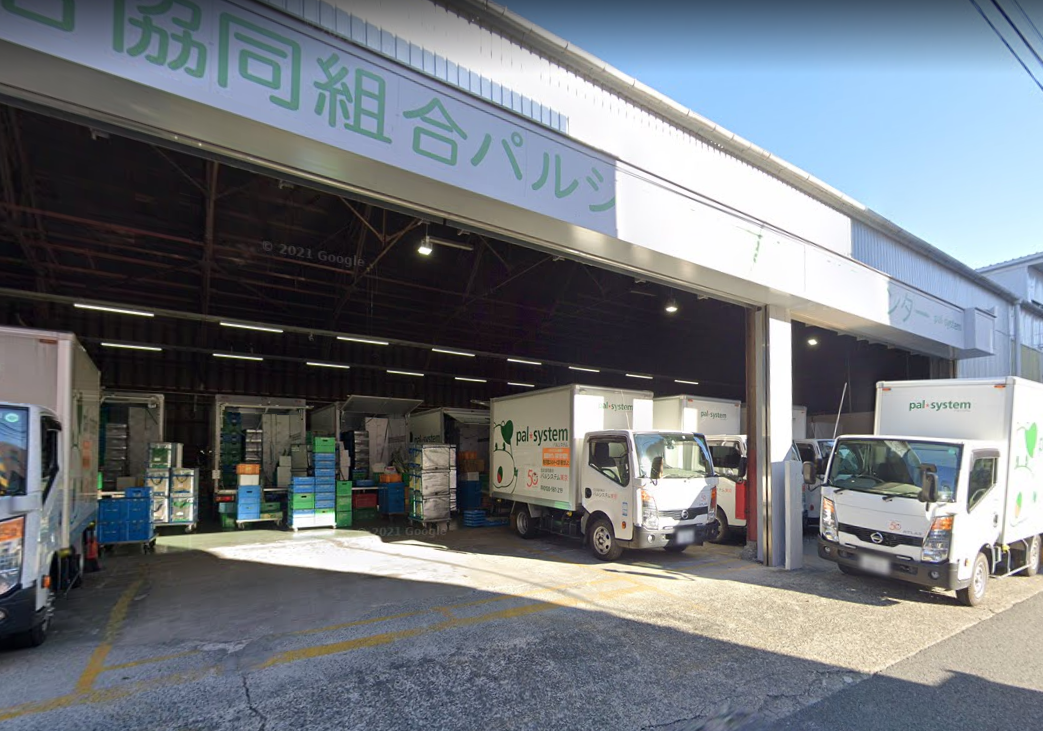 当時の梁や柱を残すパルシステム東京池尻センター©2021Google map