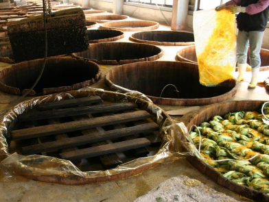 ウコンと塩で漬ける伝統製法