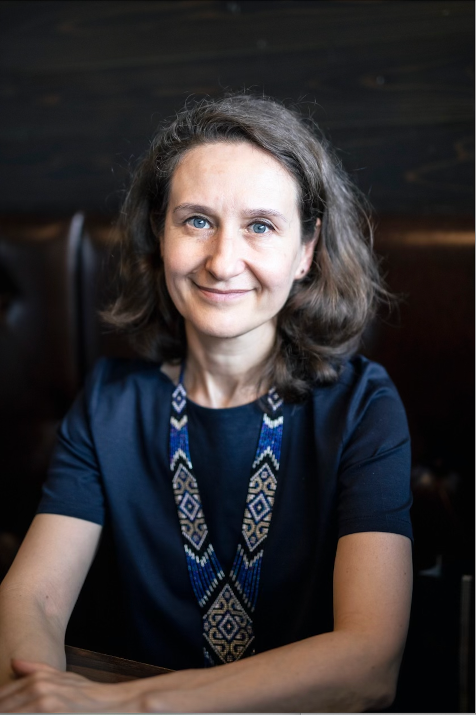 当日はプィーサンキ作家のティチャーナ・ソロツカさんによる製作実演も