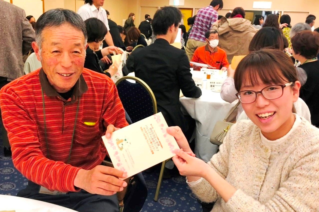 2018年度開催時には生産者へのメッセージカード贈呈も