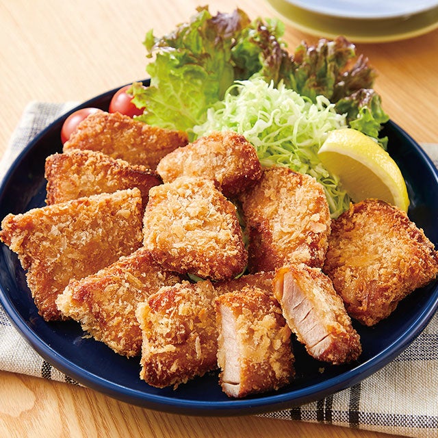 凍ったまま調理できる「フライパンでまぐろの漬けカツ」