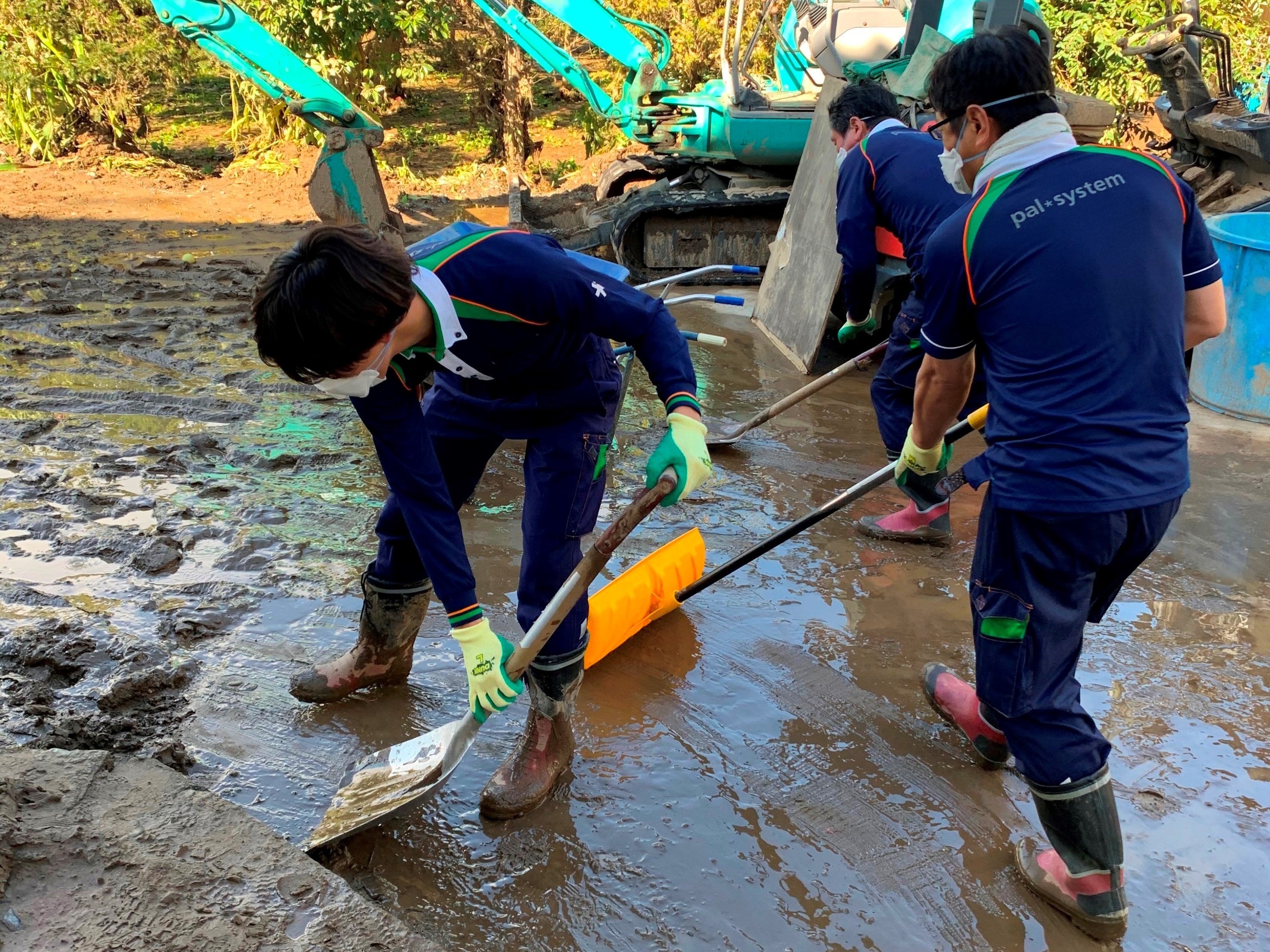 2019 年当時の支援活動のようす
