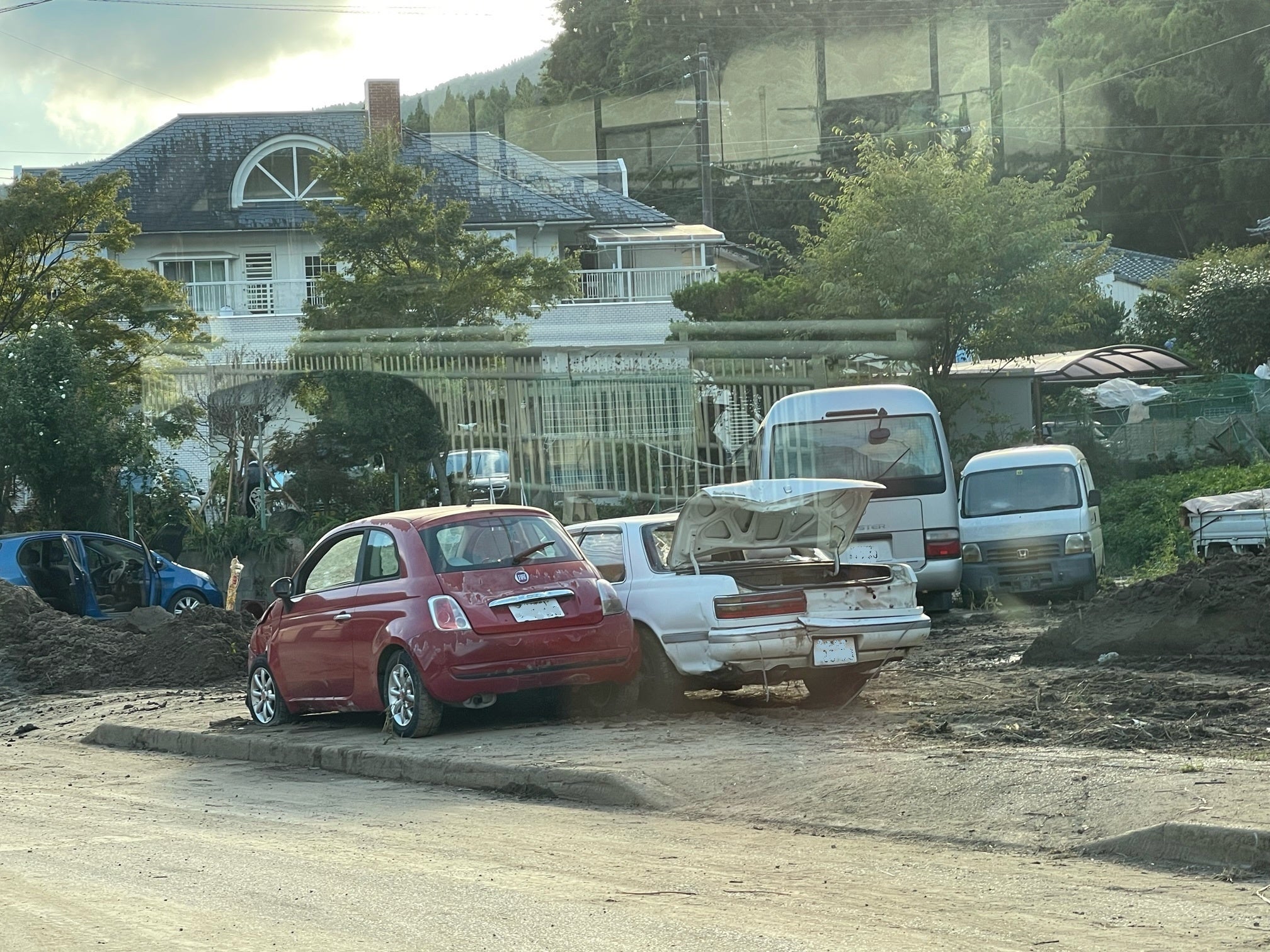 ▲内郷白水町（左）内郷宮町（右）の被災エリア