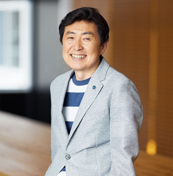 ▲登壇する笠井信輔さん(左)と谷島雄一郎さん(右)