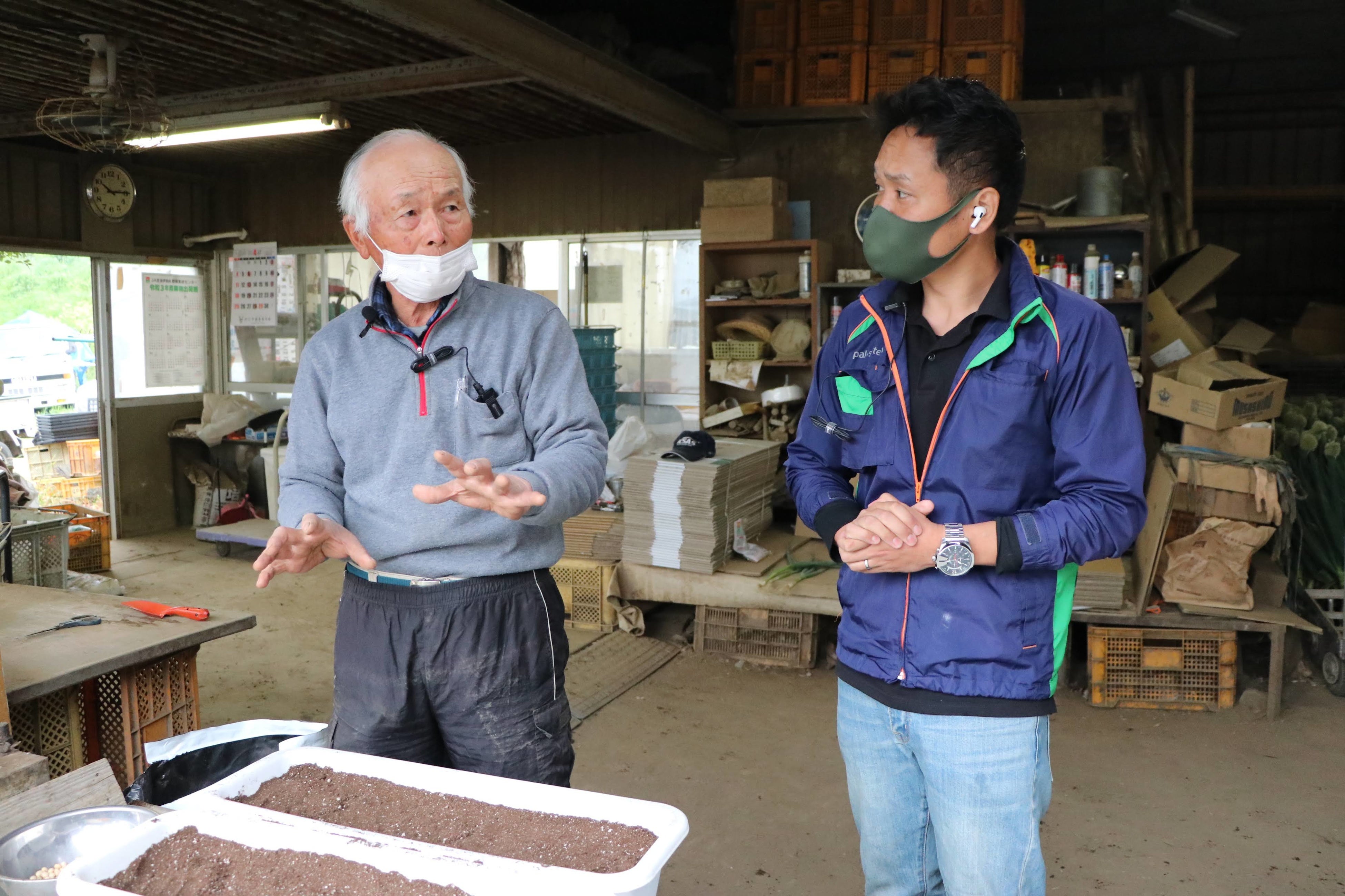 プランター種まきのコツを中継(2021年度企画)