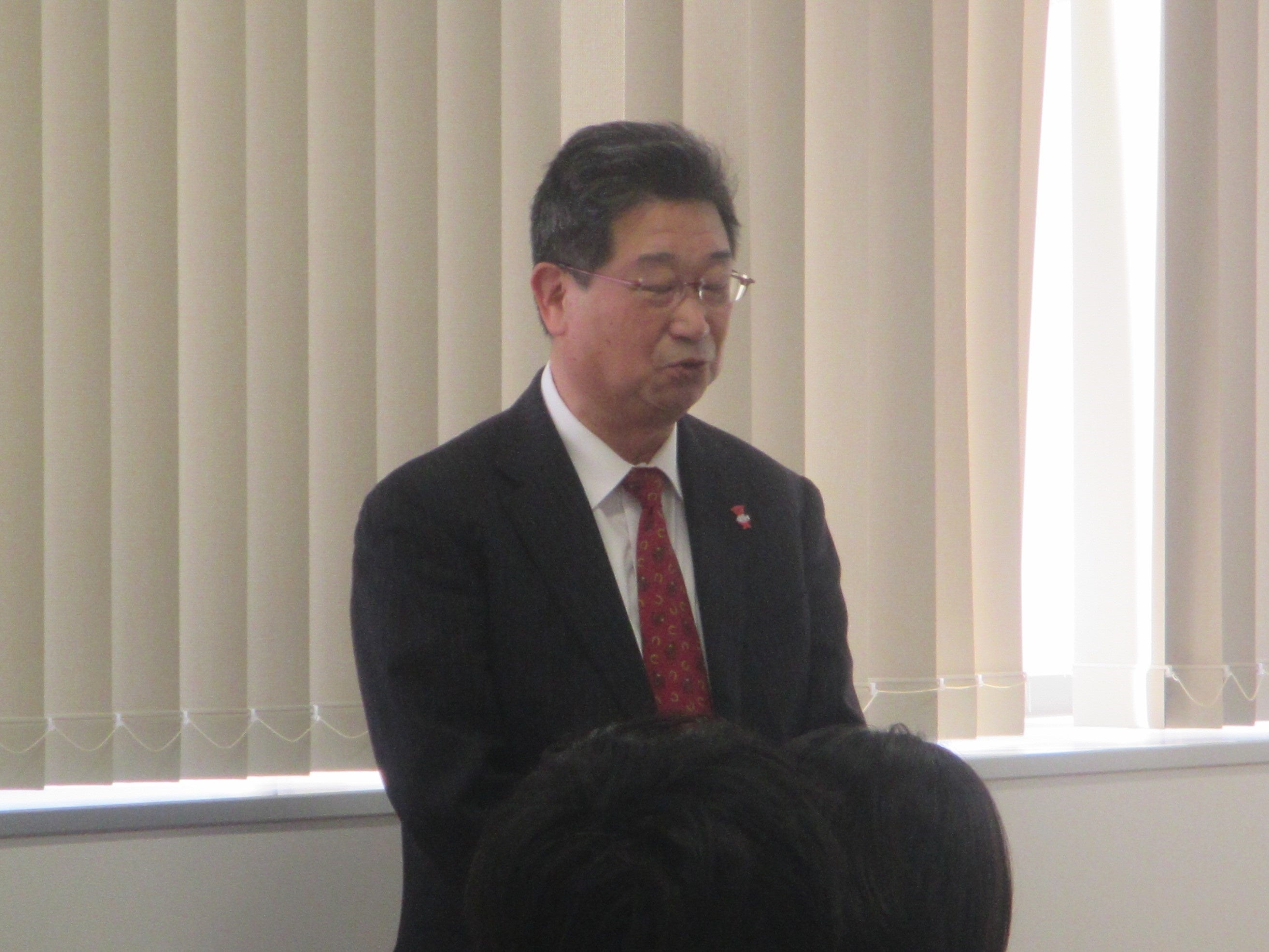 千葉県漁業協同組合連合会 坂本会長からの開会挨拶