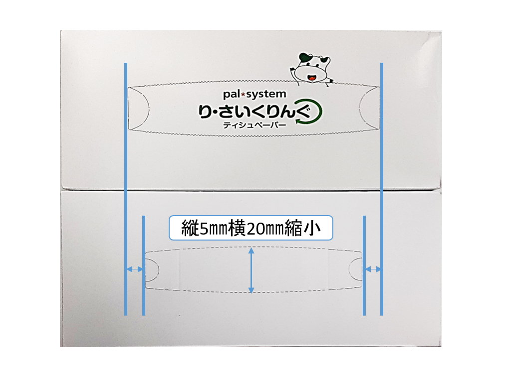 取り出し口のフィルムも廃止