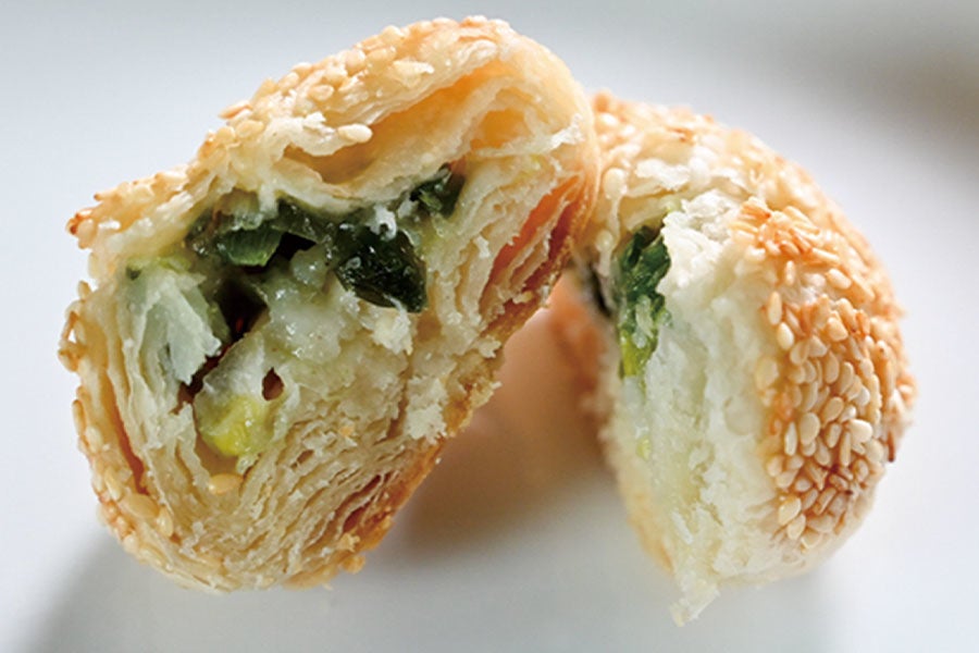 ネギ入りペストリー