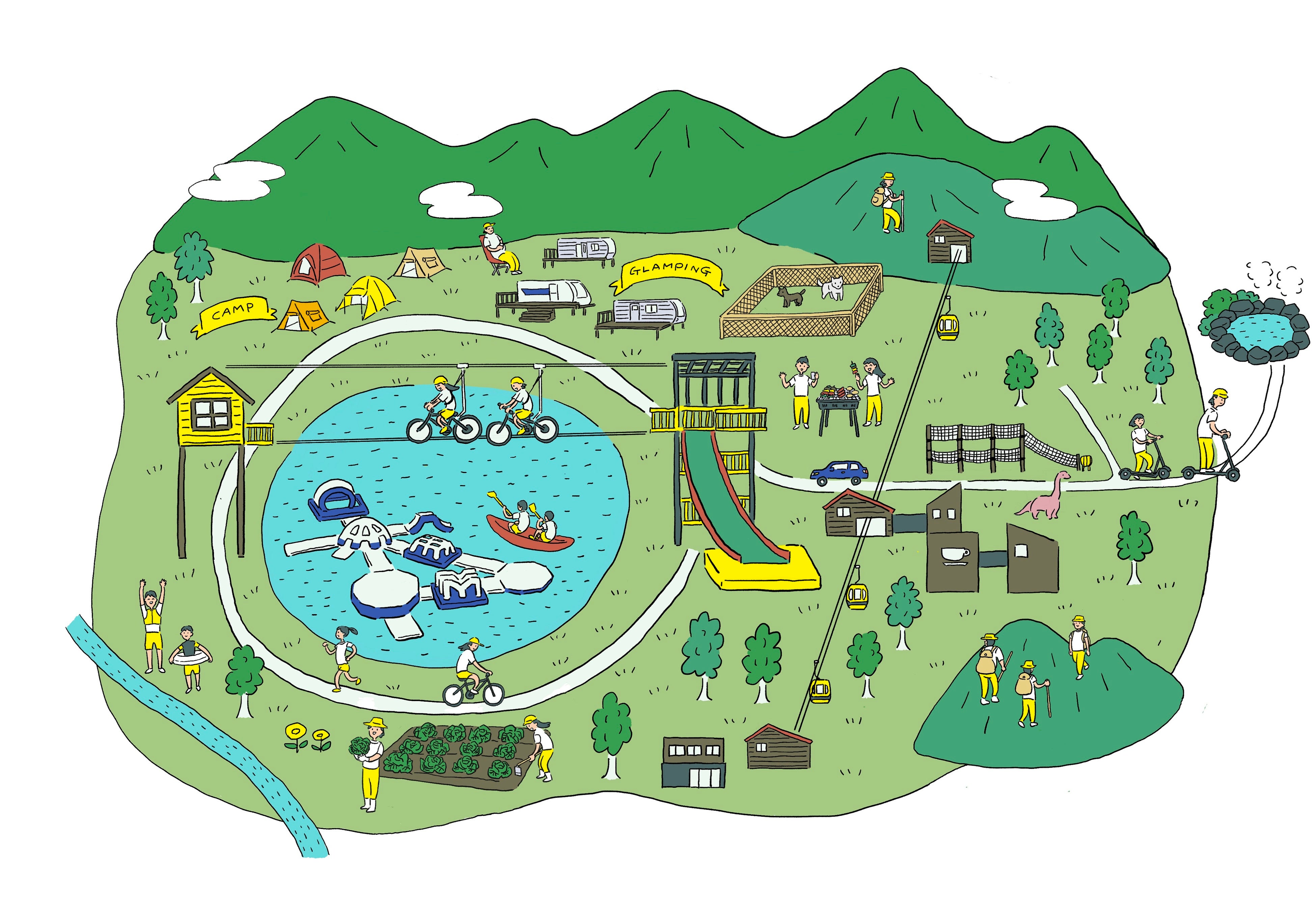 アウトドアヴィレッジマップイメージ