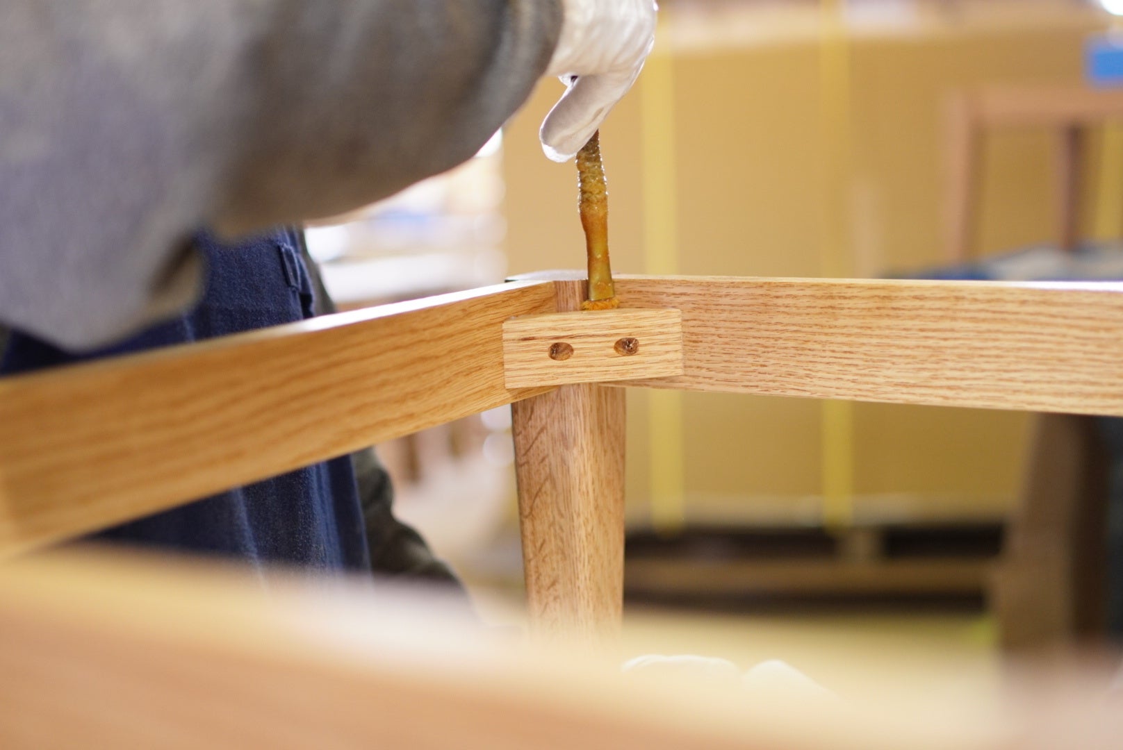 天然木　レッドオーク材　オイル塗装