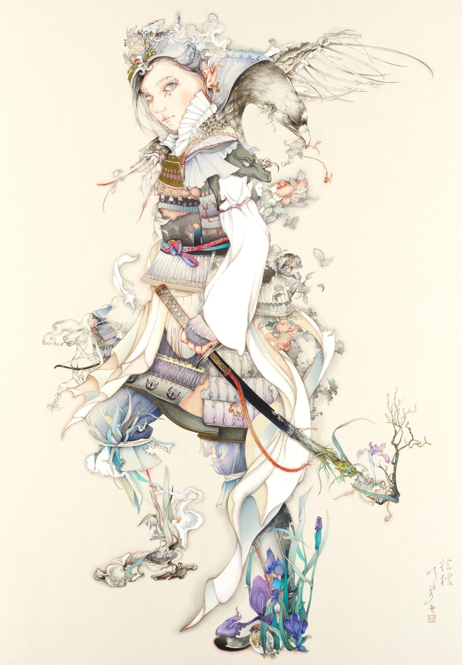 『Zéphyr violet iris (杜若)』2015年