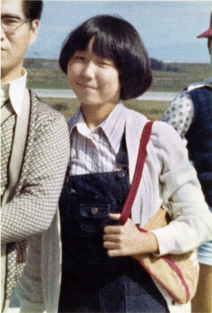 1977年10月、新潟市で(中1）