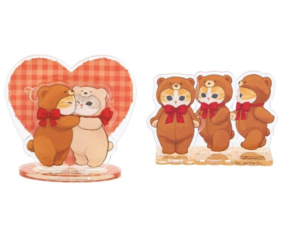 mofusand展  レイヤーアクリルスタンド （ハート、ティータイム、ビスケット） 各770円 ※お一人様各３点まで