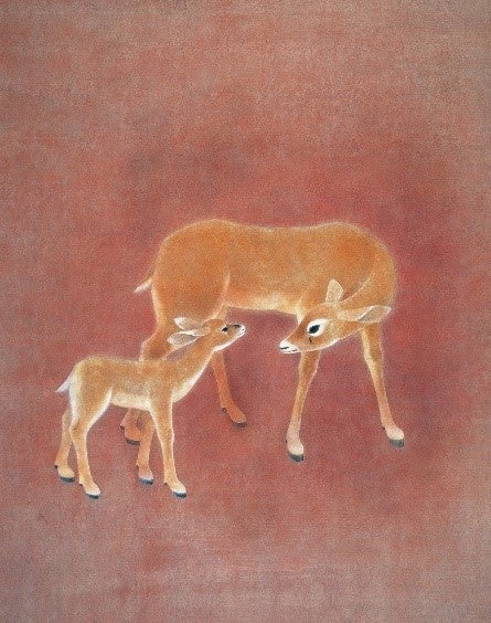 美品 上村松篁「兎」～母と子と～ リトグラフ 高島屋取扱い 直筆サイン・印章有 京都高島屋】文化勲章 三代の系譜 上村松園・松篁・淳之 | 株式会社髙