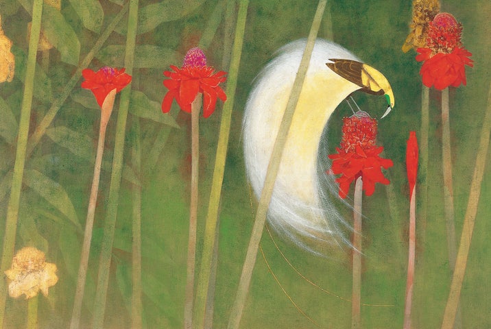 「熱帯花鳥」（1963年 松伯美術館蔵）