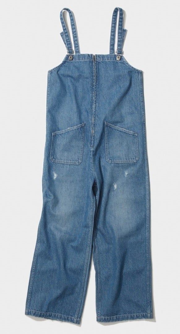 再生デニム&nbsp; 〈ジョンブル〉　サロペット&nbsp;（再生コットン6％使用／２カラー、各3サイズ）