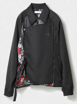再生ポリエステルを使用したファッション　〈ファセッタズム〉&nbsp;DOUBLE&nbsp;BREASTED JERSEY COACH JACKET　&nbsp; サイズ：3（S-M）、4（M-L）&nbsp;　66,000円