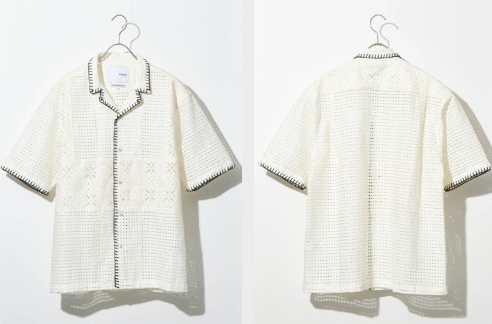 〈yoshiokubo〉　半袖シャツ　３８,５00円（税込）　 カラー／BLACK、WHITE　　サイズ／2、3