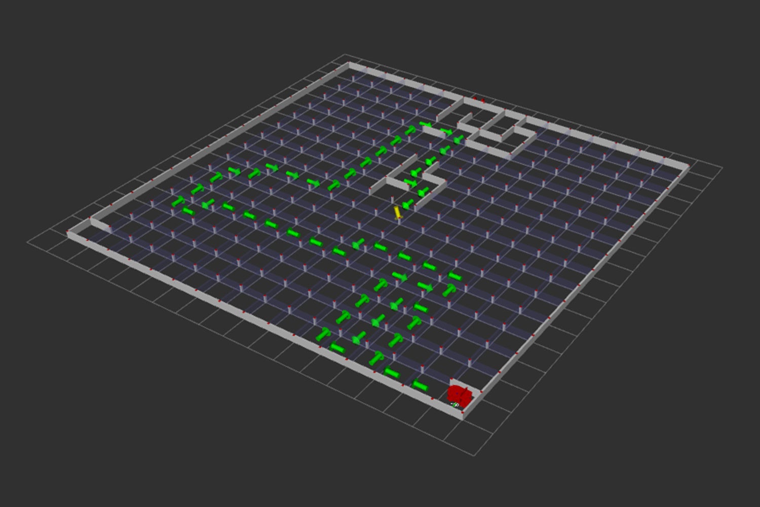 迷路を走行しながらRViz2で走行経路を可視化