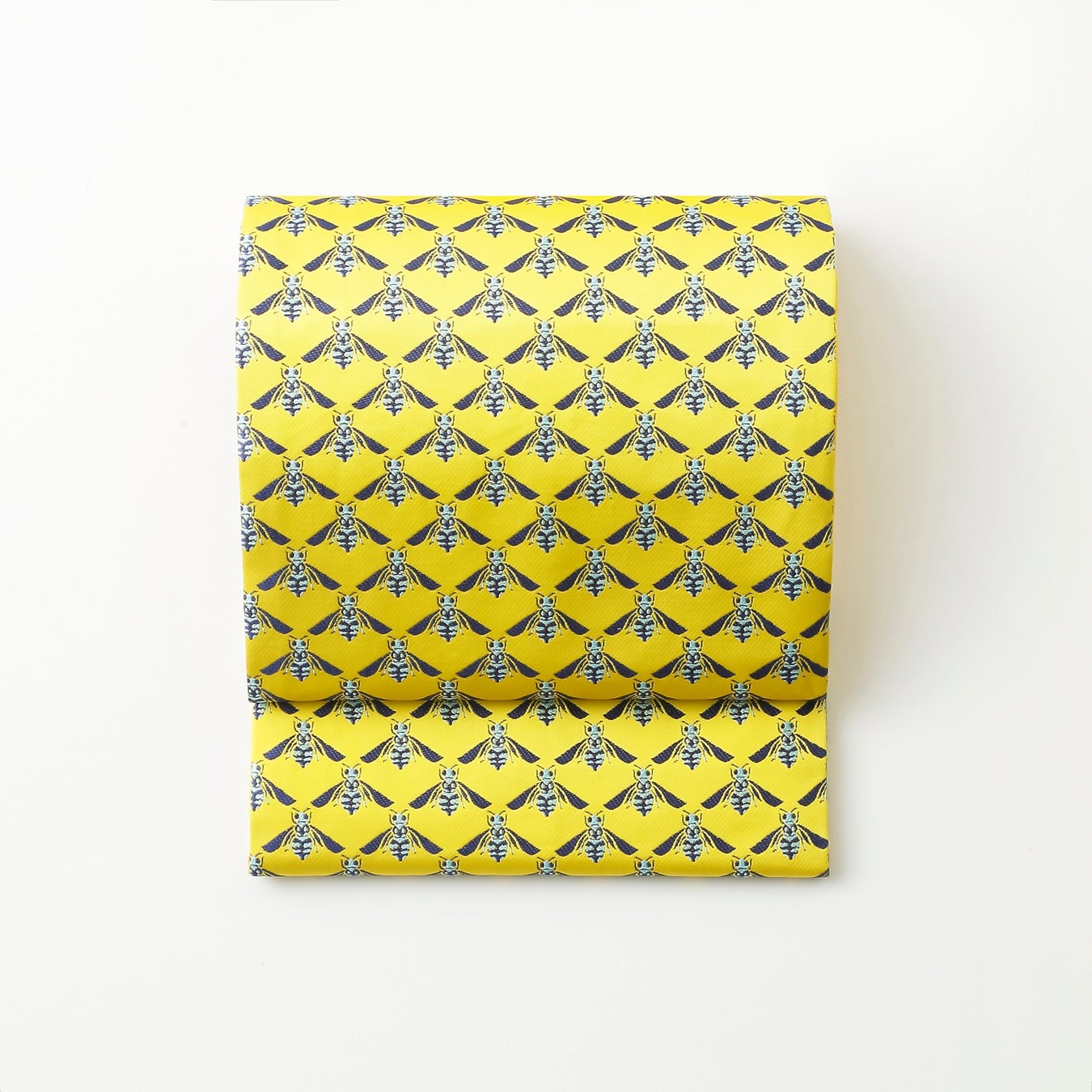 なごや帯「ルリモンハナバチ(イエロー)」 税込99,000円(仕立て・帯芯・ガード加工込)