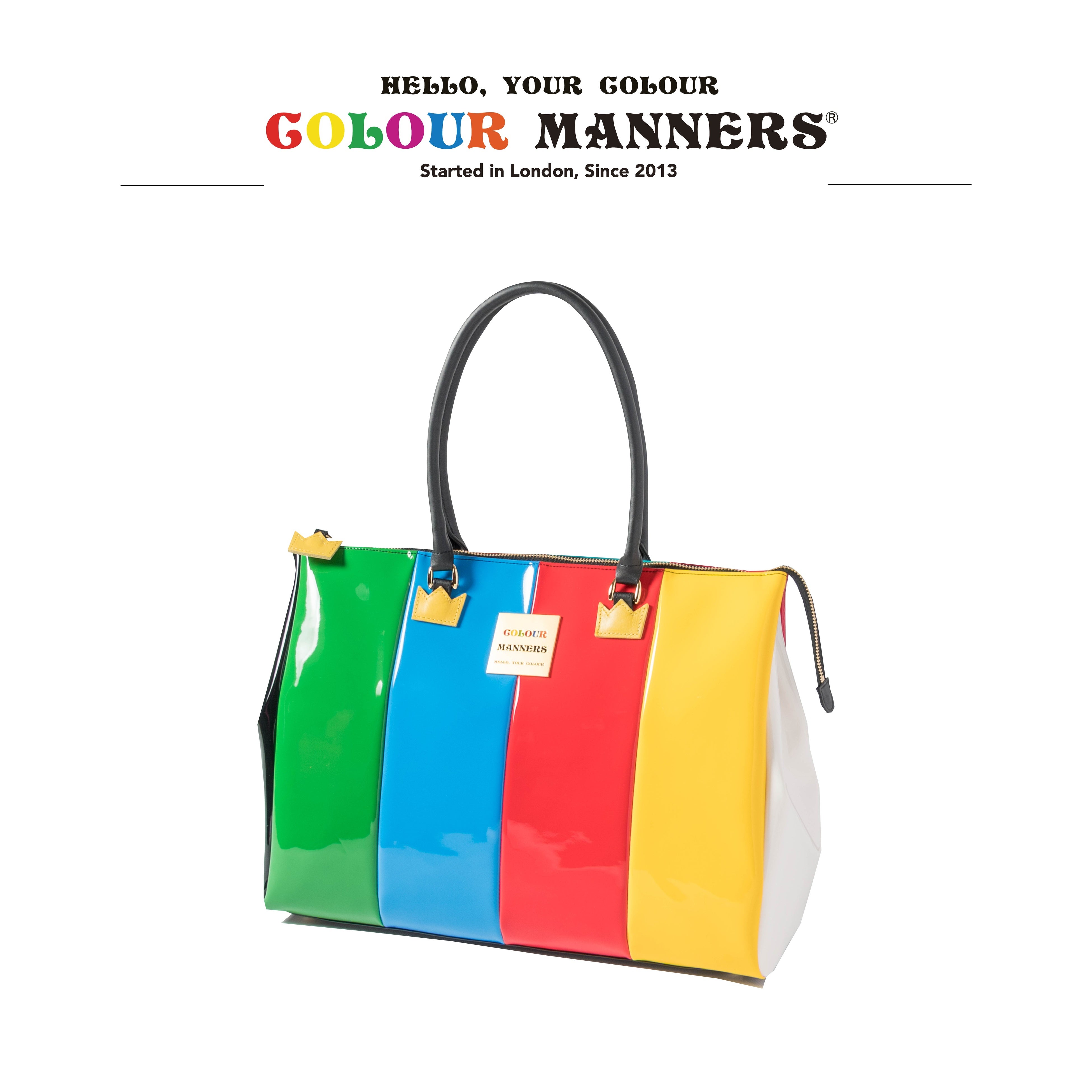 マルチカラースペシャルエナメルトート