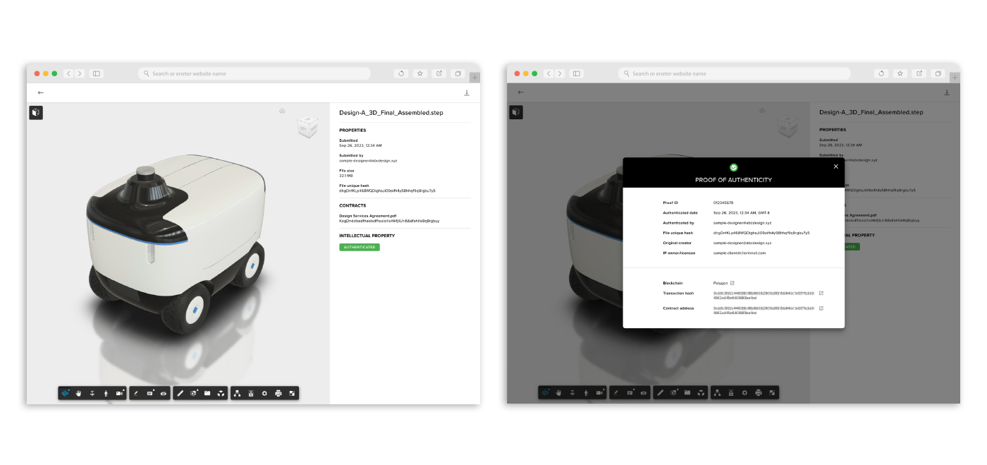 プラットフォームのスクリーンショット（開発中）