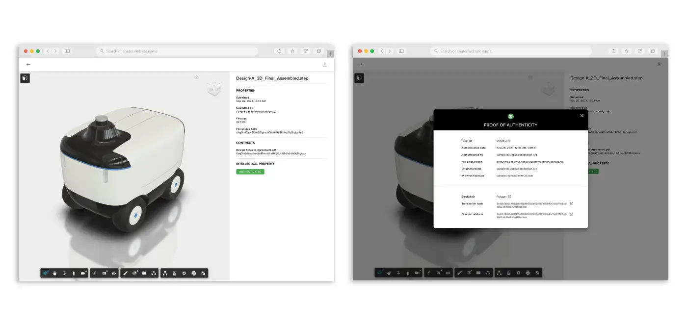 プラットフォームのスクリーンショット（開発中）