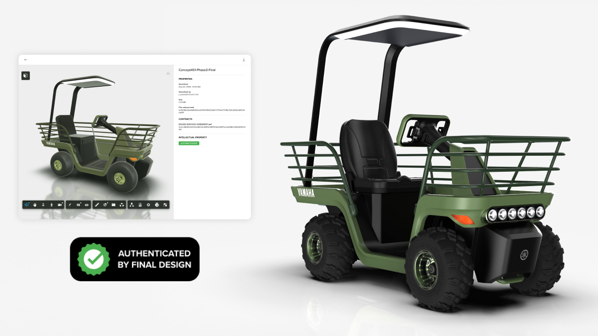 Final Aimのプラットフォームによるスマーコントラクト技術でデザインと知財を管理