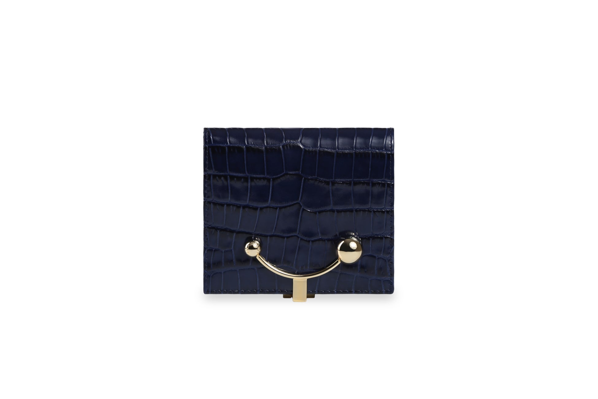 クレセント・ウォレット クロコダイル・ネイビー 32000円(税込み)