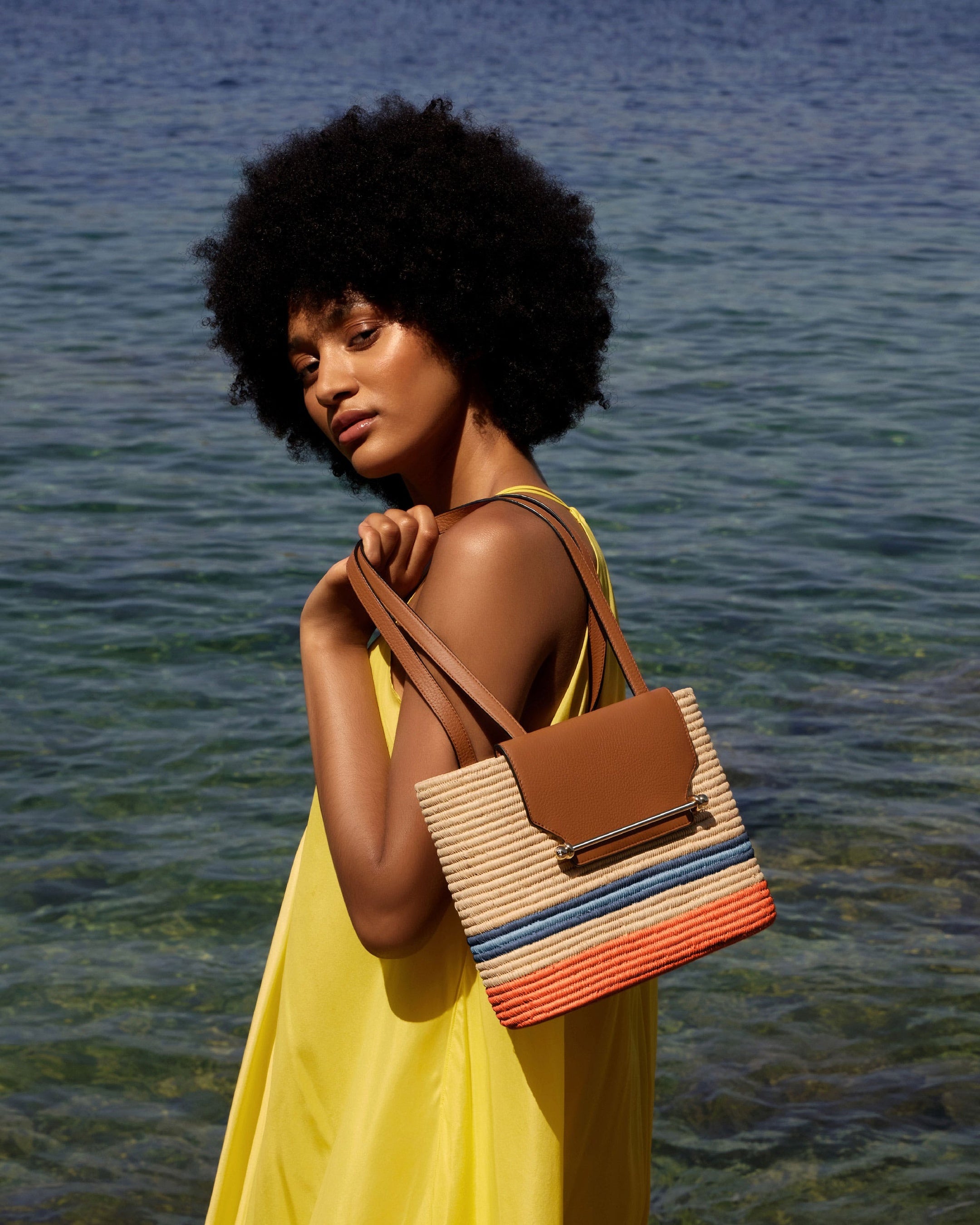 ストラスベリーバスケット オレンジストライプ　54,500円（税、送料込み）