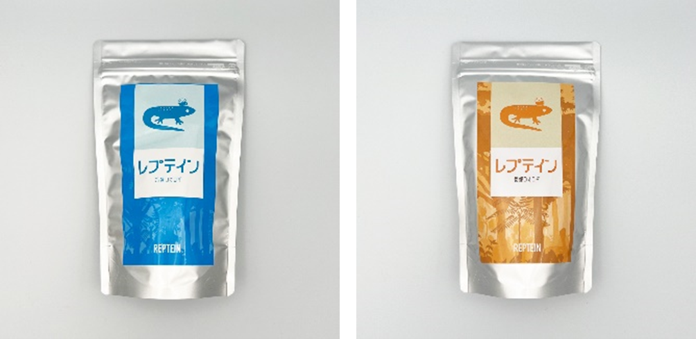 左：冷凍コオロギ 右：乾燥コオロギ