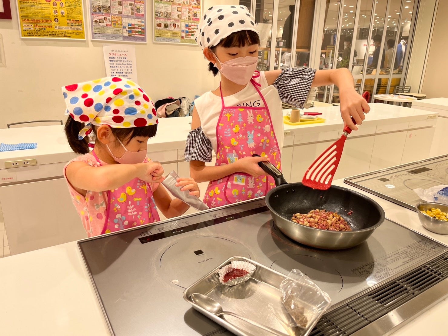 料理体験の様子