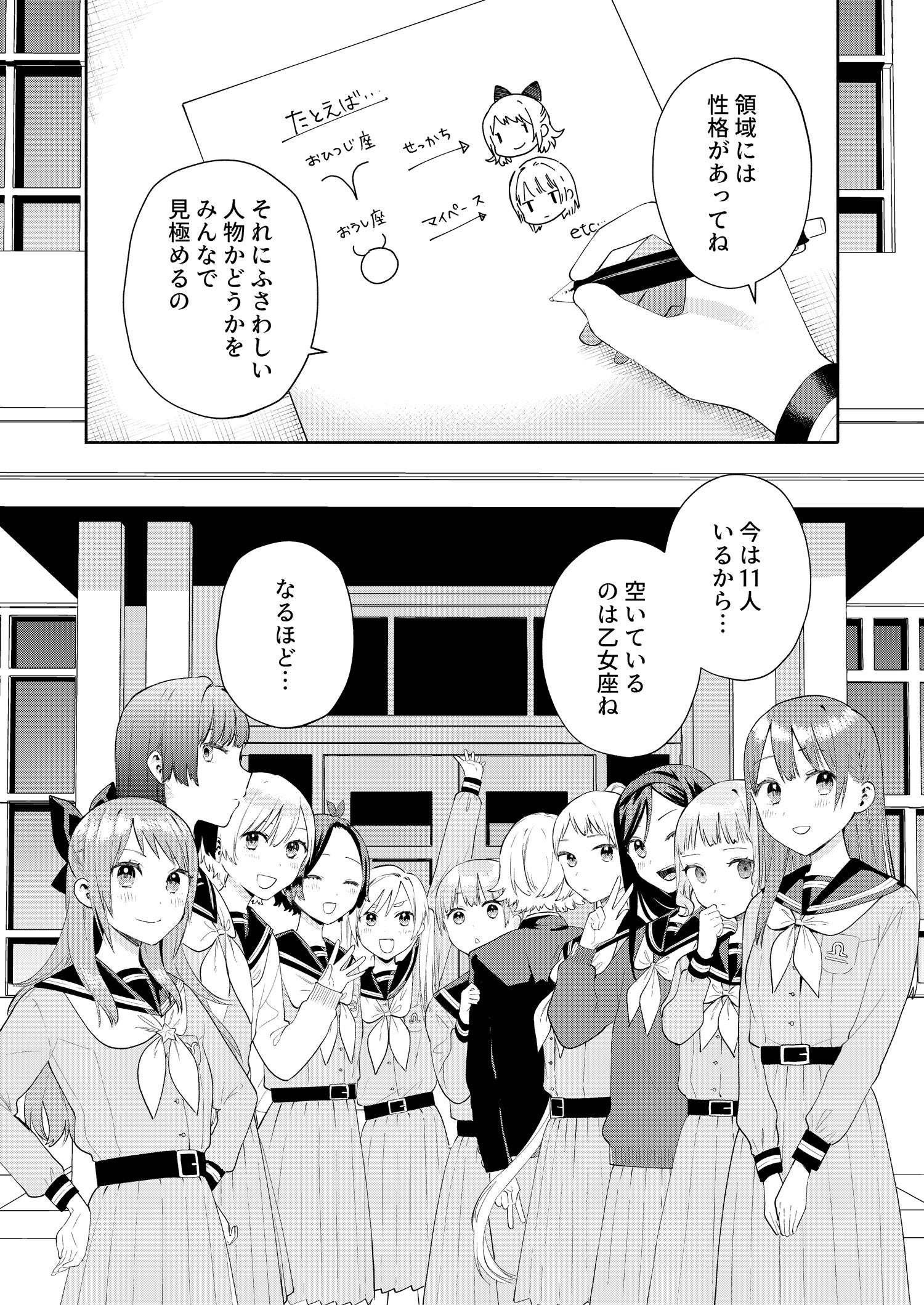 『黄道寮の星座な日々』第1話より