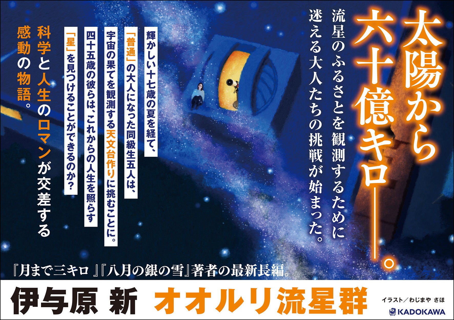 天文台を 作るつもりなんだ Diyで宇宙の果てを観測する 伊与原新 オオルリ流星群 発売 科学と人生のロマンが交差する静かな感動の物語 株式会社kadokawaのプレスリリース 天文台を 作るつもりなんだ Diyで宇宙の果てを観測する 伊与原新 オオルリ流星群 発売 科学と人生のロマンが交差する静かな感動の物語 株式会社kadokawaのプレスリリース