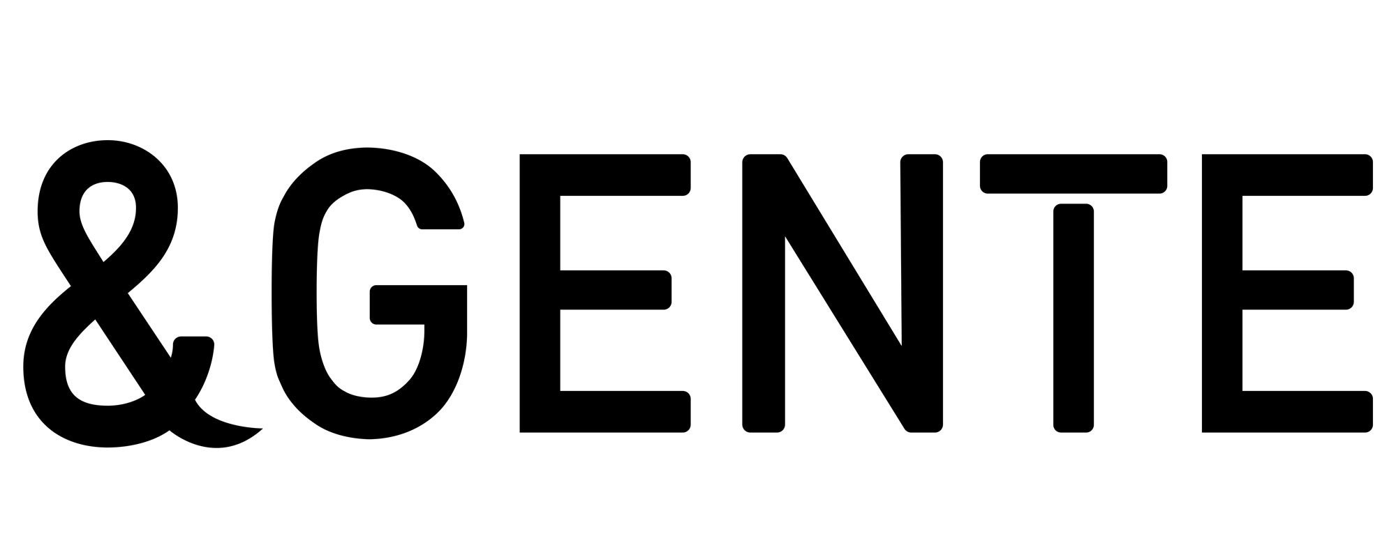 「＆GENTE」ロゴ