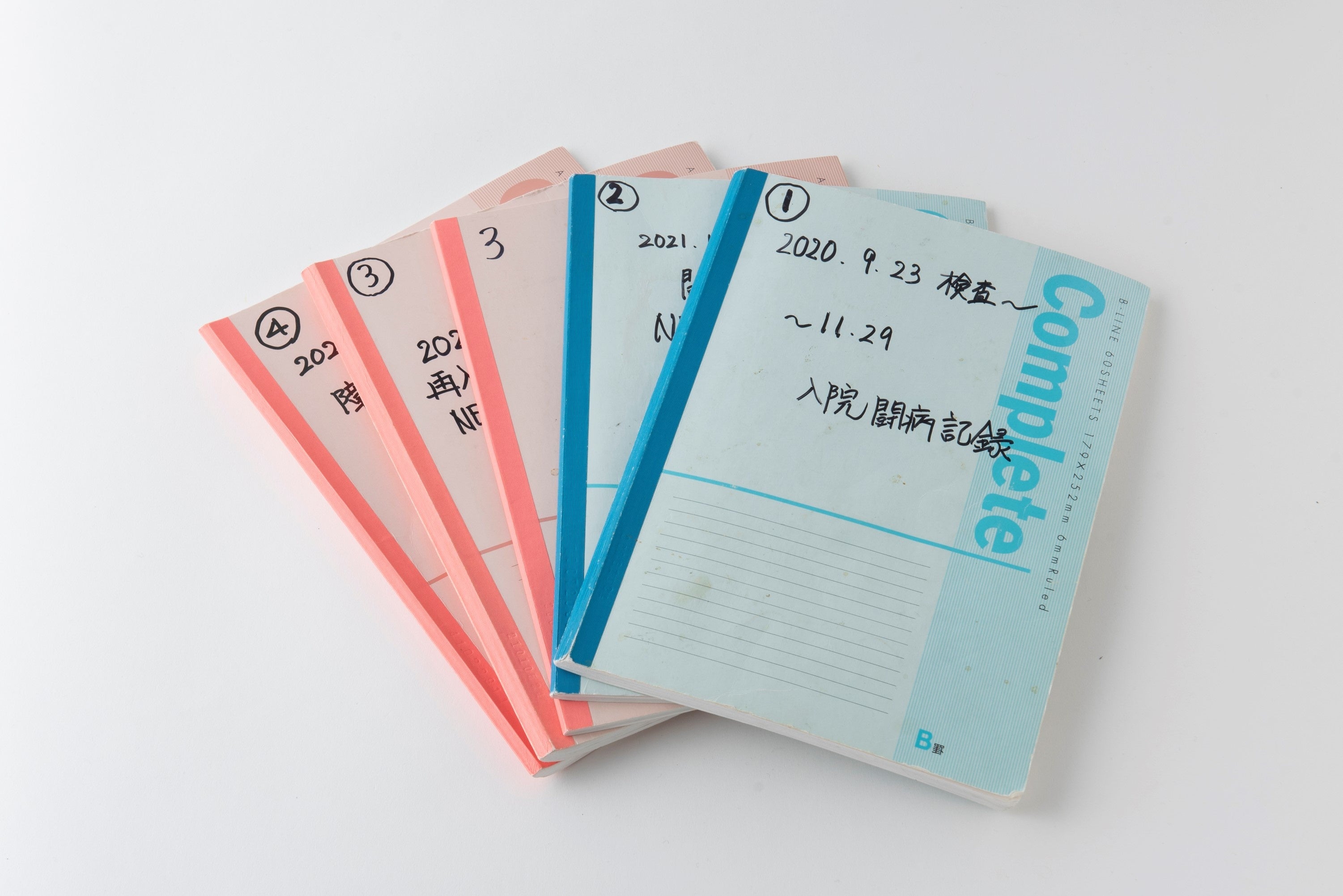 ノートは5冊に及ぶ