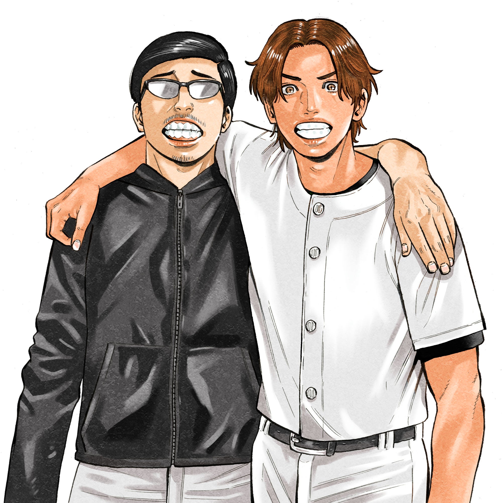 『だるい野球部はサボりたい　背番号よりオフをくれ！』イラストカット