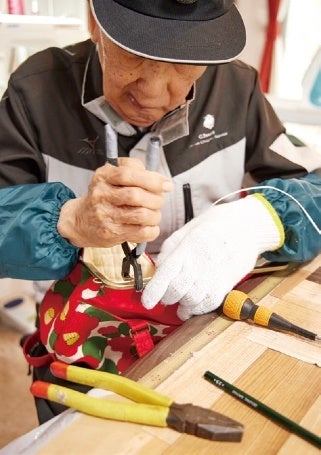 がま口の取り付け