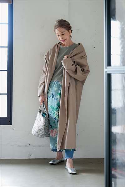 アクセサリーみたいなバッグをポイントに