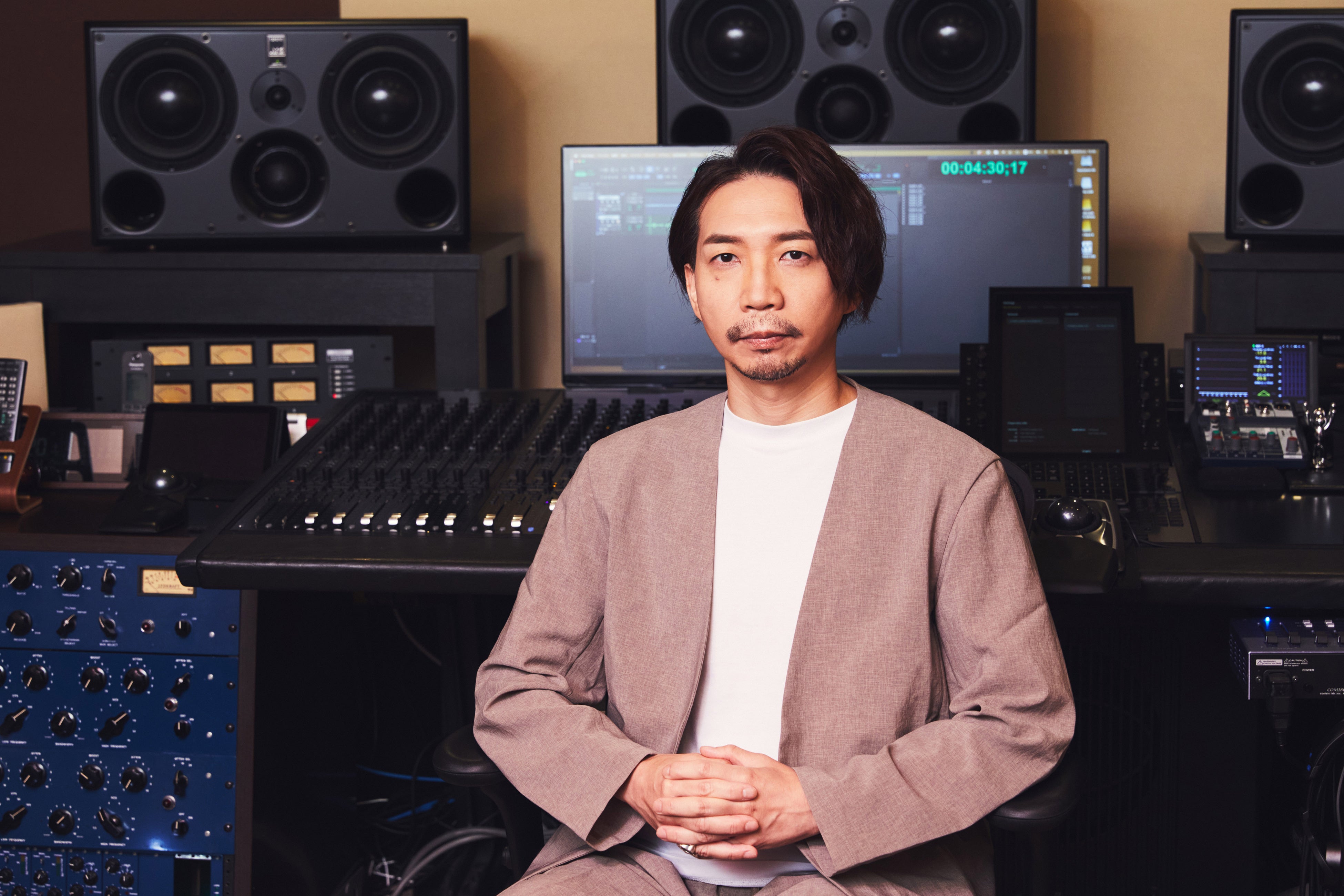 諏訪部順一氏　コントロールルームにて　(C)Chihaya Kaminokawa